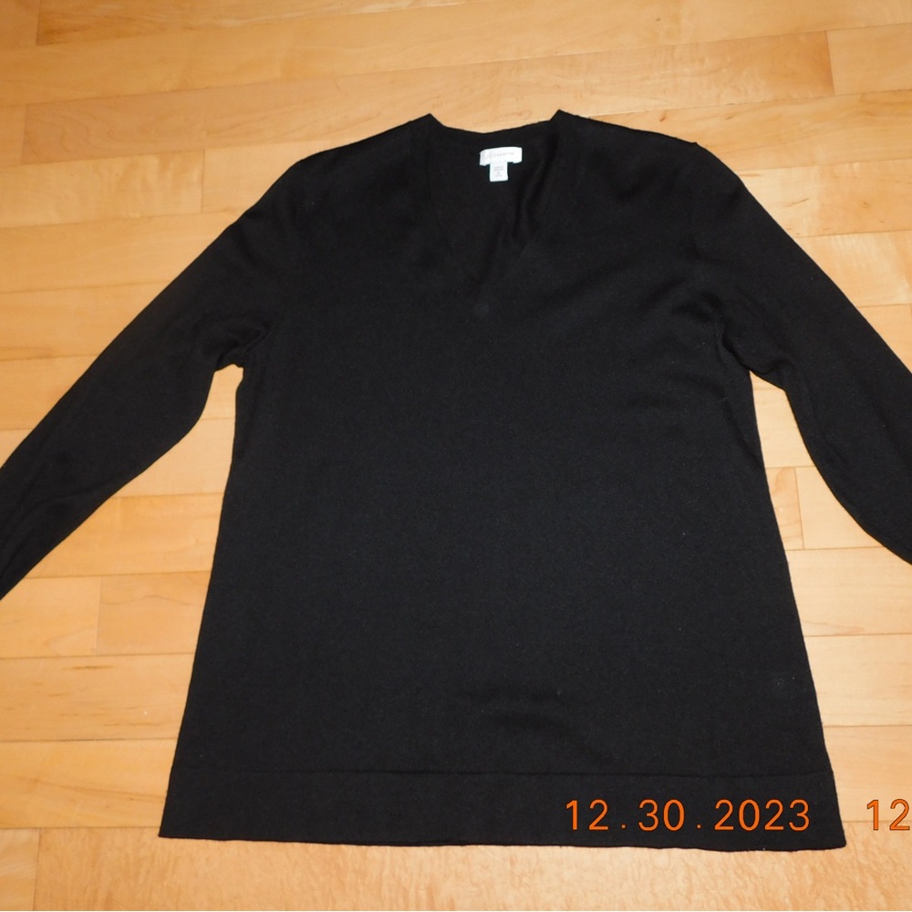 Black V Neck XSP J Jill Sweater